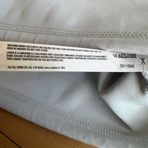 Free People Movement Light Blue Reach The Summit Cropped Hoodie Crop High Neck S - Picture 12 of 14